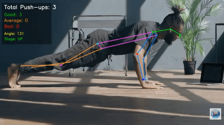 AI-based Pushup Form Analysis using Computer Vision and Pose Detection